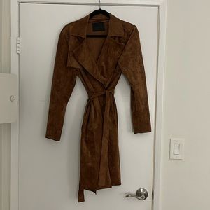 BlankNYC suede trench coat